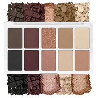Palette de fards à paupières 10 couleurs – Nuances neutres, baies, mates et scintillantes – Maquillage longue tenue en poudre – Vente en gros