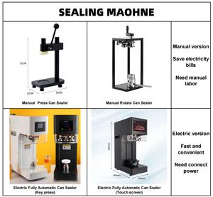 Macchina Sigillatrice Manuale Nicro per Lattine in PET, per Bar e Caffè, Tappatrice per Barattoli in Plastica a Risparmio Energetico, Utensile Intelligente da Cucina - Product Image 6