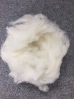 Nouvelle Nature blanc et noir laine fibre cardée laine de mouton déchets lavé laine Noils pour tapis fil feutre