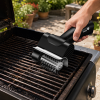 Nettoyeur de barbecue électrique, brosse à barbecue rotative à couple élevé, brosse à barbecue sans fil rechargeable 50W en acier inoxydable