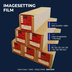 Bonedry HNU Dark Green PET Soft Image Setting <b>Film</b> Laser Imagesetter <b>Roll</b> 50cm X 60m for Offset Press PS Plate Printing - Product Image 1
