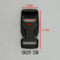 Boucle de fixation pour bagages en POM épaissi, robuste, étanche, petite, à clipser, de haute qualité, pour sac à dos et valise