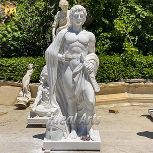 Estatua de Ares, Dios de la Guerra, de Mármol Blanco de Tamaño Real para Decoración de Jardín Exterior - Product Image 2
