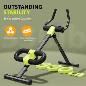 Appareil de fitness à domicile pour <span class=keywords><strong>exercices</strong></span> abdominaux et musculation, en acier mécanique, capacité de 330 livres (noir) - Product Image 2