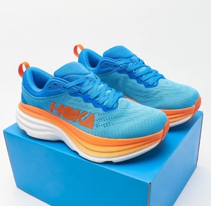 Chaussures de course et décontractées pour hommes et femmes Hoka Bondi 8 en fibre de carbone, amortissantes, légères, pour longues distances et usage extérieur. - Product Image 4