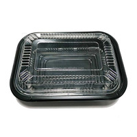 JY-810 Einweg behälter Rechteck Kunststoff Lebensmittel TraySushi Kunststoff Lebensmittel verpackung Box Sushi Tablett Kunststoff