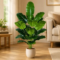 Plantes décoratives artificielles, grand palmier tropical, feuille de bananier, décoration de jardin extérieur, décoration de la maison, feuillage artificiel