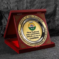 Placa Conmemorativa Personalizada, Grabada, de Aleación de Zinc y Cobre Puro, Artículo Conmemorativo Anual, Aniversario de la Empresa