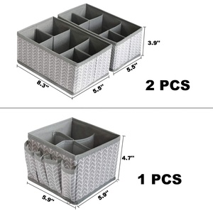 3-Piece Set Multifunctional Foldable <b>Fabric</b> <b>Storage</b> <b>Box</b> Cosmetic Skincare Organizer Dressing Table Desktop Cosmetic <b>Storage</b> - Product Image 6