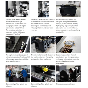 Hoàn toàn tùy chỉnh WF-ET205Y chuyển Trung tâm fanuc hệ thống CNC nghiêng giường máy tiện weifu máy công cụ chế biến thiết bị 4 trục - Product Image 5