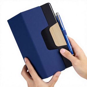 Carnet A5 en PU, couverture rigide, multifonctionnel, pour affaires, avec fonction support de téléphone portable, logo personnalisé pour entreprise - Product Image 1