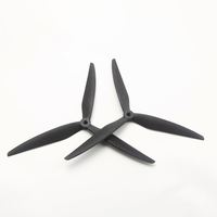Hélice de 10 pouces 1050 à trois pales en fibre de verre et nylon pour drones et machines de traversée, en matériau PC