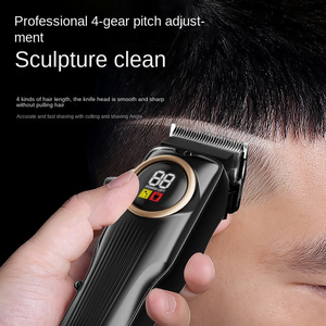 Cortadora de Pelo Inalámbrica para Salón de Belleza con Pantalla LCD, Recargable, Negra, Recortadora de <span class=keywords><strong>Nariz</strong></span> para Hombre, Kit de Aseo para Barbería, Regalo - Product Image 3