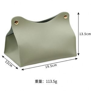 Boîte à mouchoirs de luxe faite à la main, support portable pour serviettes en papier de bureau, forme carrée, décoration intérieure, salle de bain, voiture, restaurants, hôtels - Product Image 3
