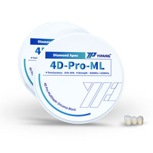 CAD CAM 4D Pro blocchi di <span class=keywords><strong>Zirconia</strong></span> dentale fresatura di precisione denti materiali di riempimento dentale multistrato - Product Image 1