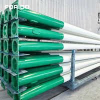 FORIDO Poteau d'éclairage solaire extérieur personnalisé en acier galvanisé à double ou simple bras, 4m, 5m, 6m, 7m, 8m, 9m, 10m, 12m