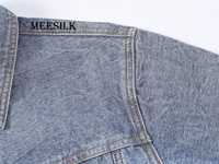 Vestes en jean déchirées personnalisées pour femmes, coupe courte tendance, style décontracté, techniques de lavage pour l'automne et l'hiver
