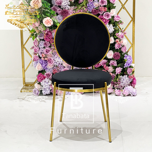 Silla de Comedor Moderna de Acero Inoxidable Dorado, Muebles de Comedor de <span class=keywords><strong>Metal</strong></span> de Lujo - Product Image 1