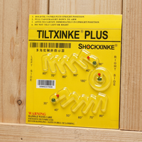 Étiquettes d'inclinaison personnalisées multi-angles anti-chute avec avertissement de rayures, en PET octogonales, marque XINKE, pour le transport de marchandises