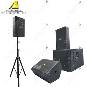 SRX715 بوصة مجموعة كاملة مكبر صوت خارجي نظام صفيف خط مكبر صوت 10 بوصة حامل عمود احترافي - Product Image 1