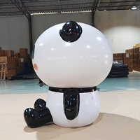 Mascotte gonflable en PVC étanche et durable en forme de panda de dessin animé, personnalisable pour événements publicitaires (1 an)