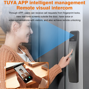 TUYA WIFI Face Fingerprint Key Password Card Smart <strong>Door</strong> Lock Digital <strong>Door</strong> Lock Keyless Cerradura Inteligente Smart Lock - Product Image 5