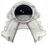 MATCHWAY Sliver Satin Aluminum LS Hi-Ram EFI Intake Manifold for GM Chevy LS3/L92 Engine with Fuel Rail Kits