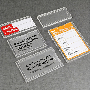 Прозрачный экологичный акриловый держатель для карт на заказ: для офисных визиток, ключей от отелей, медицинских карт, розничной торговли - Product Image 6