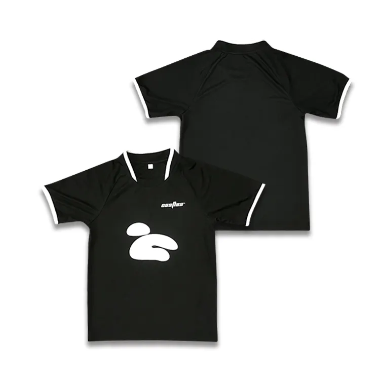 Wholesale Custom Series Team Club Men Black Football Soccer Jersey