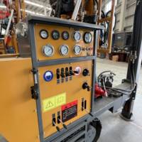 Fabrication 200m Forage de roche Portable Forage Potable HWH200 Foreuse de Puits d'Eau Petit Moteur Diesel Moteur Diesel
