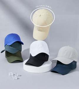 Custom Logo Acceptable Summer Fast Dry Laser Hole Breathable Nylon <b>Golf</b> <b>Sun</b> <b>Hat</b> Large Head Size Baseball Caps for Man - Product Image 1