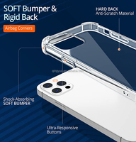 Nouvelle arrivée Transparent Transparent TPU PC antichoc couverture de téléphone portable pour Iphone 13 12 X Xs Max XR 11 Pro SE 2020 étui