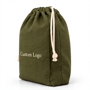 Bolsa de pan de lino y algodón orgánico personalizada, bolsa de almacenamiento reutilizable con cordón, bolsa con asa de cuerda de algodón personalizada para compras de alimentos - Product Image 4