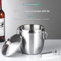 Seau à glace en acier inoxydable de luxe à tête de cerf 2L/5L pour bar KTV pour champagne, bière commerciale et vin rouge pour le camping