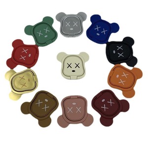 Violent Bear Phone <b>Ring</b> Holder <b>Cartoon</b> Adhesive Stand For Mobile Phone Plastic Multi Color - Product Image 2