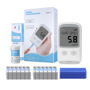 Appareil médical : <span class=keywords><strong>Glucomètre</strong></span> 2-en-1 pour diabétiques, mesure du glucose sanguin et de l'acide urique - Product Image 1