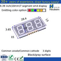 Afficheur à 7 segments SMD ultra-fin de 0,39 pouce, 3 chiffres, couleur blanche, montage en surface pour voltmètre, ampèremètre