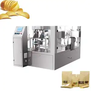 SmartWeigh Factory Price Pre-Made Packing Machine Auto Filling Snack Potato Chips Rotary Doypack Packaging Machine