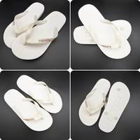 Tongs de plage pour hommes de haute qualité, légères, imperméables, en EVA/PVC, avec logo personnalisé sur la semelle, pour hôtel/voyage