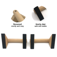 Nouveau design Mini barre parallèle portable Gym équipement de Fitness à domicile push up -bar en bois tirer vers le haut dip bar ensemble