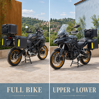 Barre de protection supérieure et inférieure en acier carbone pour moto Benelli TRK552X TRK502X, protection complète du moteur, protection pour moto d'aventure