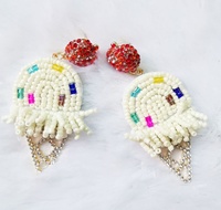 Pendentif fait main en pierre d'oiseau en verre blanc comme colle de décoration sur les chaussures et faire boucle d'oreille comme décoration vente chaude