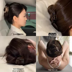 Pinza de <span class=keywords><strong>Pelo</strong></span> de Acetato de Alta Gama con Diseño de Concha de Abulón, Accesorio para el Cabello Liso para Mujer, Ideal para Fiestas, Elegante Horquilla para la Parte Posterior de la Cabeza y Tocado, Novedad 2025 - Product Image 3