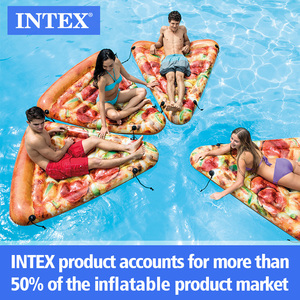 <span class=keywords><strong>INTEX</strong></span> 58752 colorido Pizza adulto cama flotante inflable adulto agua Pizza natación aire Mat moda multijugador flotante - Product Image 5