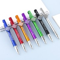 Stylo publicitaire personnalisé avec LOGO, support de téléphone portable à code QR, écran tactile, non effaçable, en plastique noir 0,5 mm, stylo à encre liquide, vente en gros