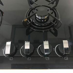 Cuisinière à gaz encastrable 4 brûleurs <span class=keywords><strong>de</strong></span> 60 cm avec allumage électronique, <span class=keywords><strong>protection</strong></span> anti-extinction <span class=keywords><strong>de</strong></span> flamme, <span class=keywords><strong>plaque</strong></span> en <span class=keywords><strong>verre</strong></span> trempé 220 V pour camping-car, hôtel et usage domestique - Product Image 3