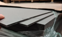 Panneau MDF noir, panneau de fibres à densité moyenne coloré, panneau MDF brut uni pour le traitement CNC des meubles et la décoration intérieure