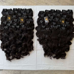 Vendeurs de cheveux vierges non traités vente en gros faisceaux de cheveux alignés sur les cuticules extensions de cheveux humains Indian Temple - Product Image 1