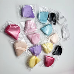 Esponja de Maquillaje Triangular de Terciopelo con Esponja Integrada, Lavable, para Polvo Facial, Marca Privada - Product Image 5