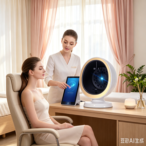 Escáner Facial 3D con IA 2026, Analizador de Piel con 8 Luces, Máquina Analizadora de Piel con IA para Detección Profunda de Puntos Negros y Poros - Product Image 1